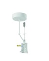 HANOK * TAPA LATERAL BLANCA CON CABLE ALIMENTACION Y FLORON